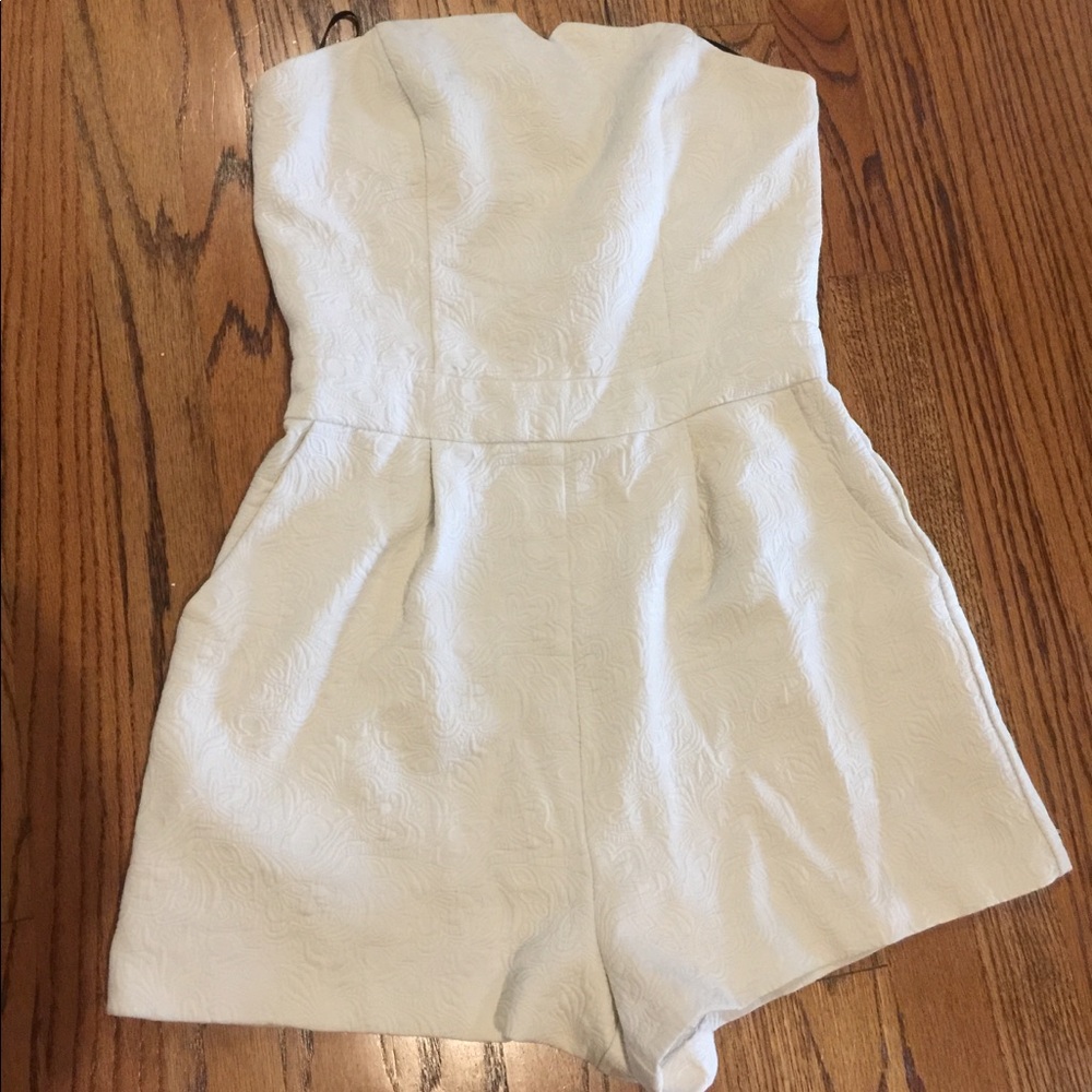 White sleeveless romper